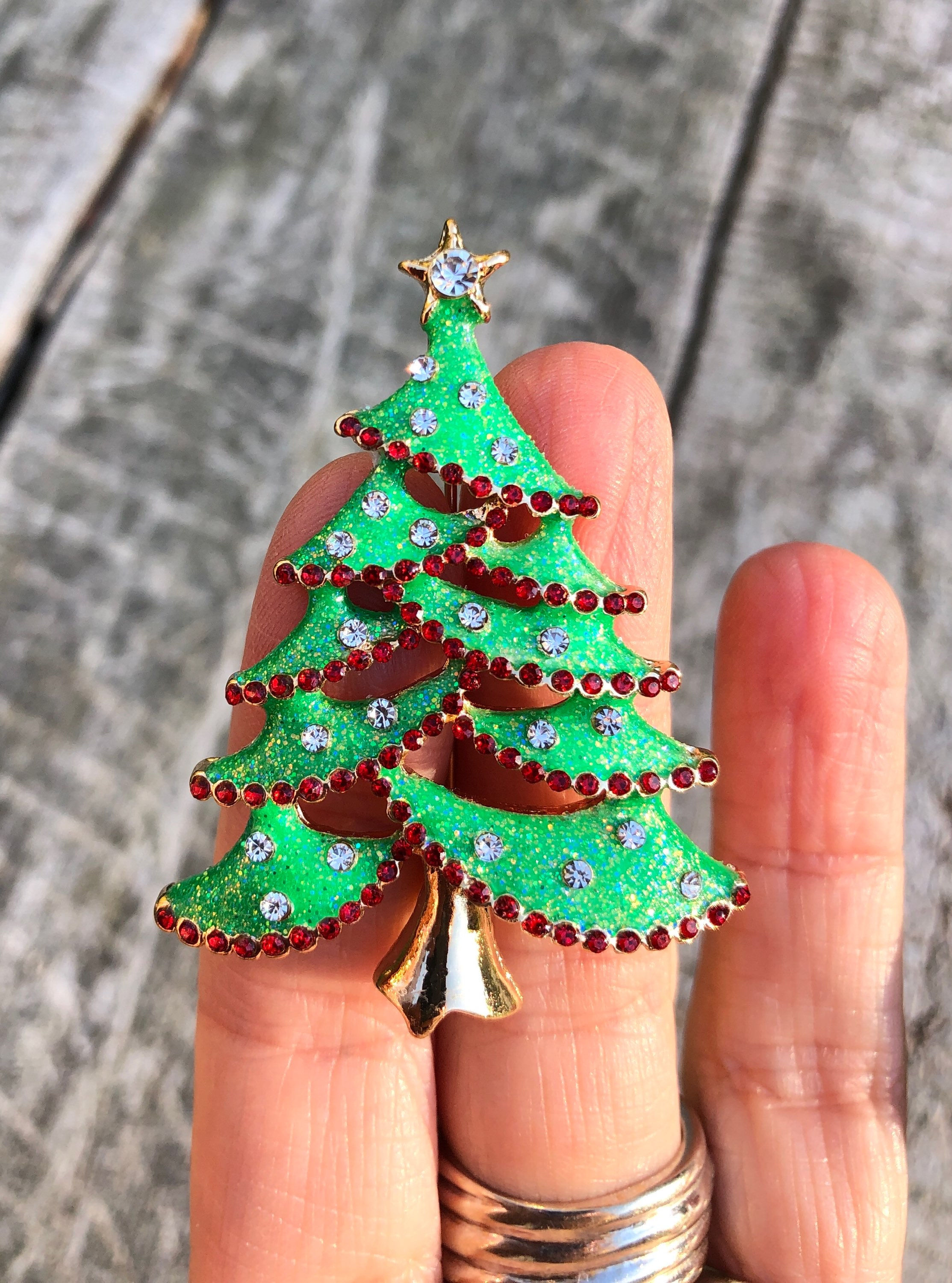 Spilla/ciondolo albero di Natale 