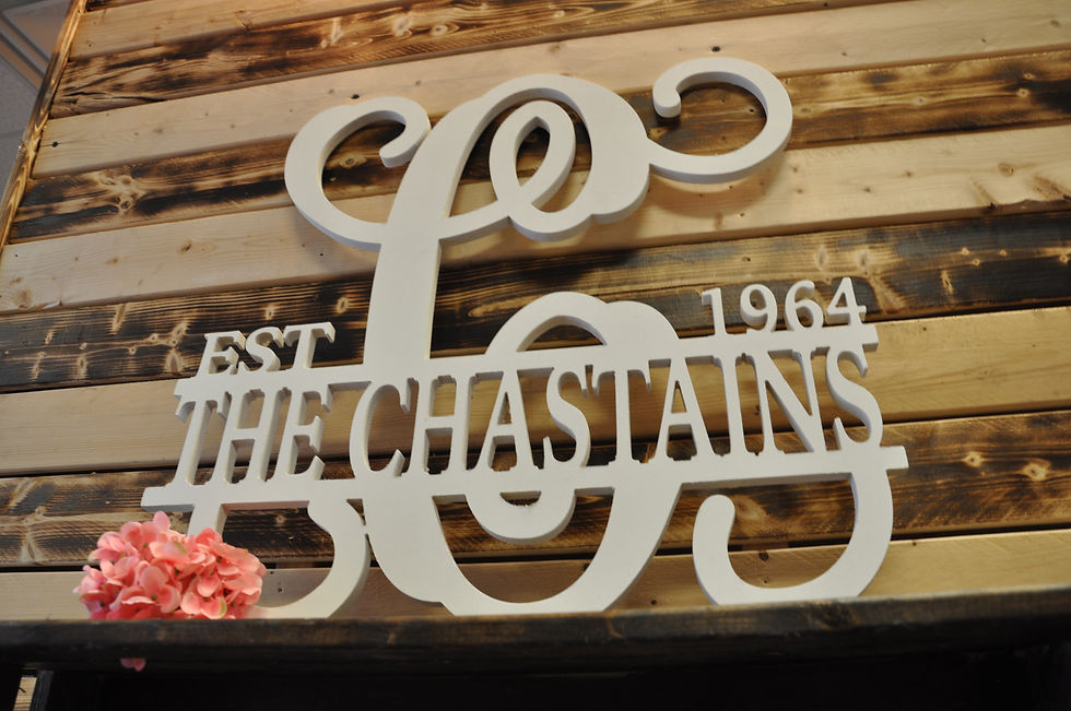 Thumbnail: Wooden Split Name Sign