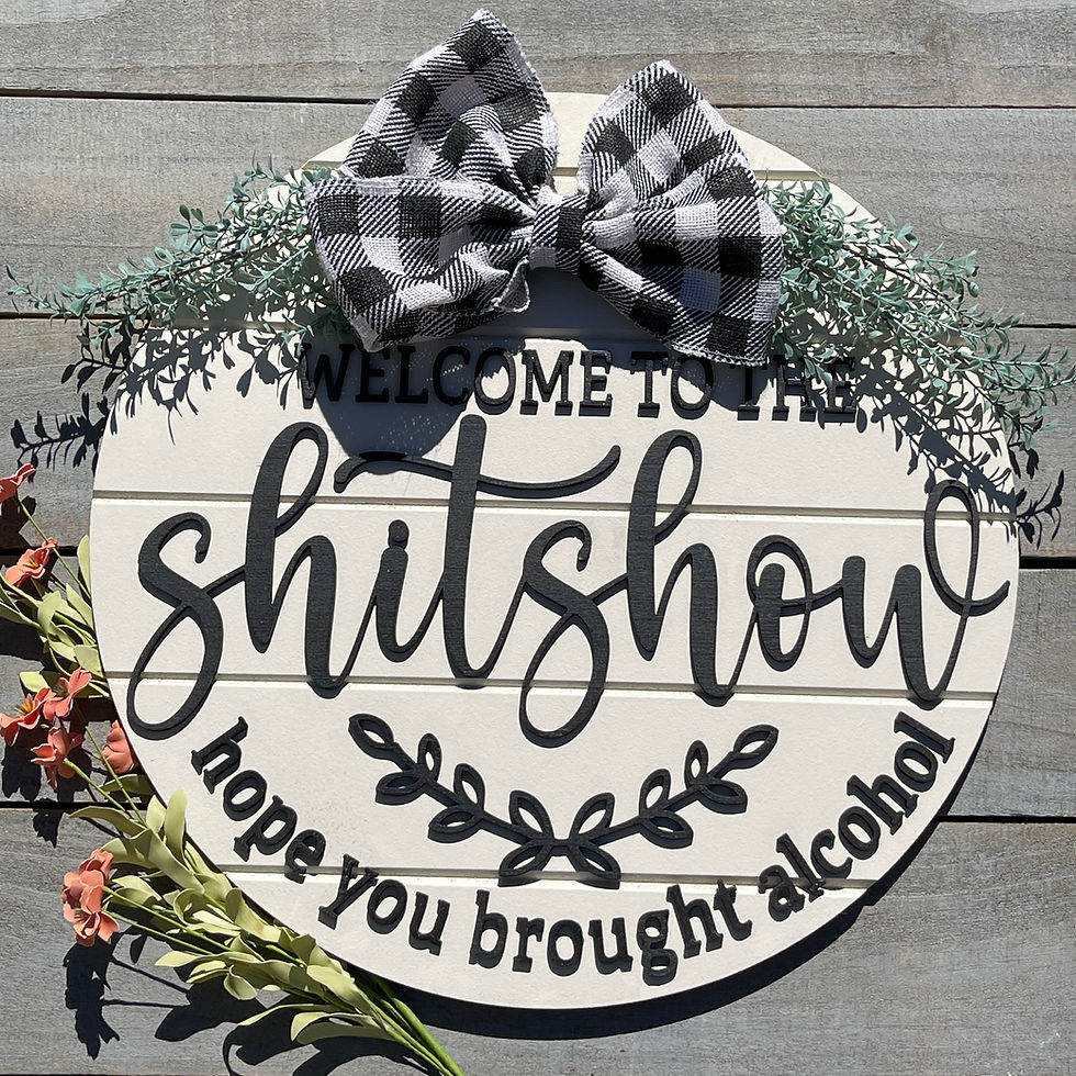 Thumbnail: Shitshow Sign, FUNNY DOOR SIGN, WELCOME FUNNY SIGN, DOOR SIGN