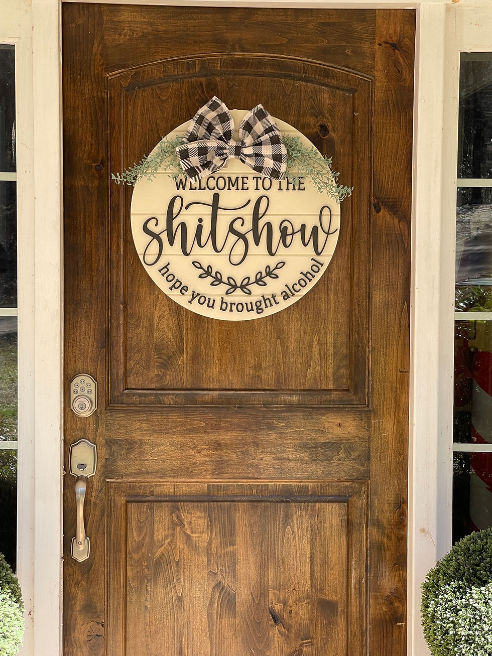 Thumbnail: Shitshow Sign, FUNNY DOOR SIGN, WELCOME FUNNY SIGN, DOOR SIGN