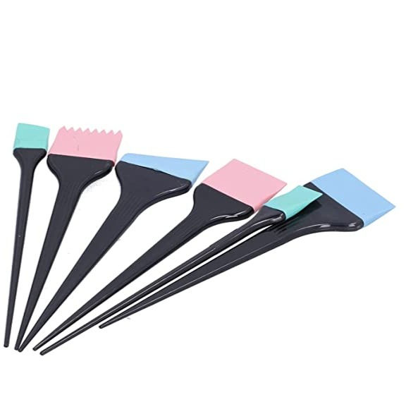 Miniatura: Set of 6 Professional Hair Coloring / Tinting Silicon Dye Brushes