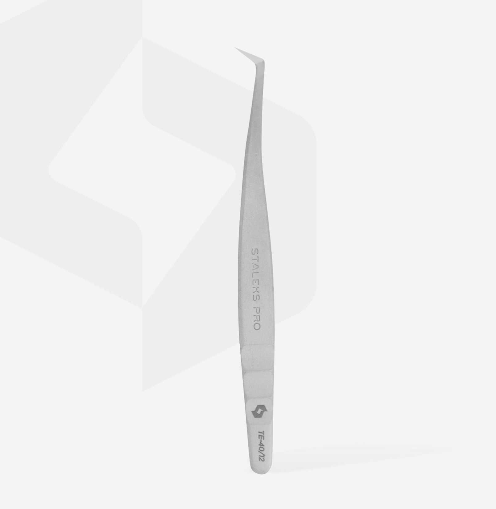 Professional Eyelash Tweezers EXPERT 40 TYPE 12 curved for volume extention