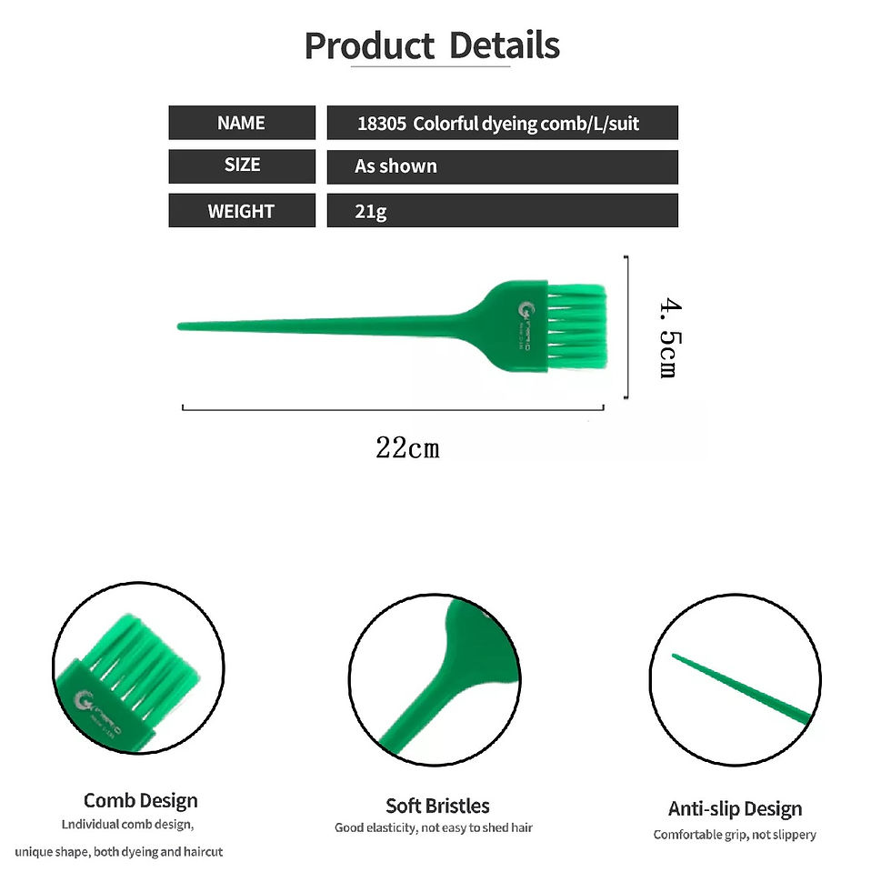 Thumbnail: Set of 7 Bright Color Hair Styler Balayage Tinting Brushes Large