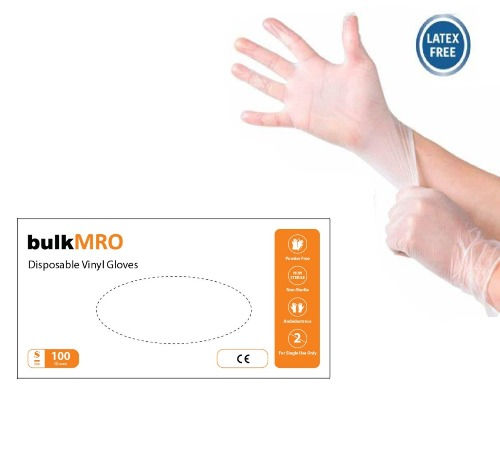 Thumbnail: BASIC Case of 1000 Vinyl Gloves Synthetic Exam Latex / Powder /Protein Free