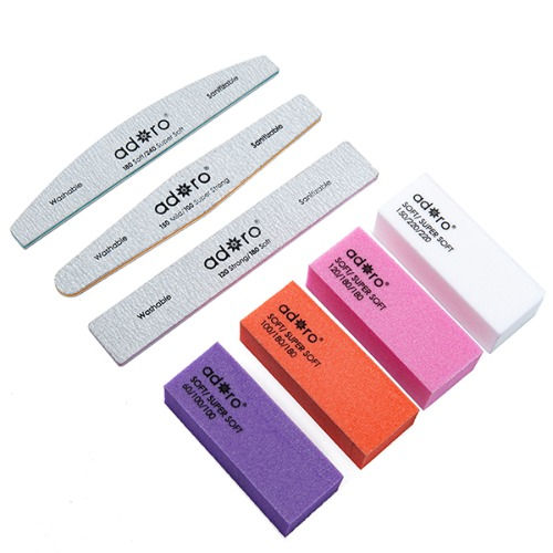 Thumbnail: ADORO Professional  Nail File Collection  8 pc Files & Buffers