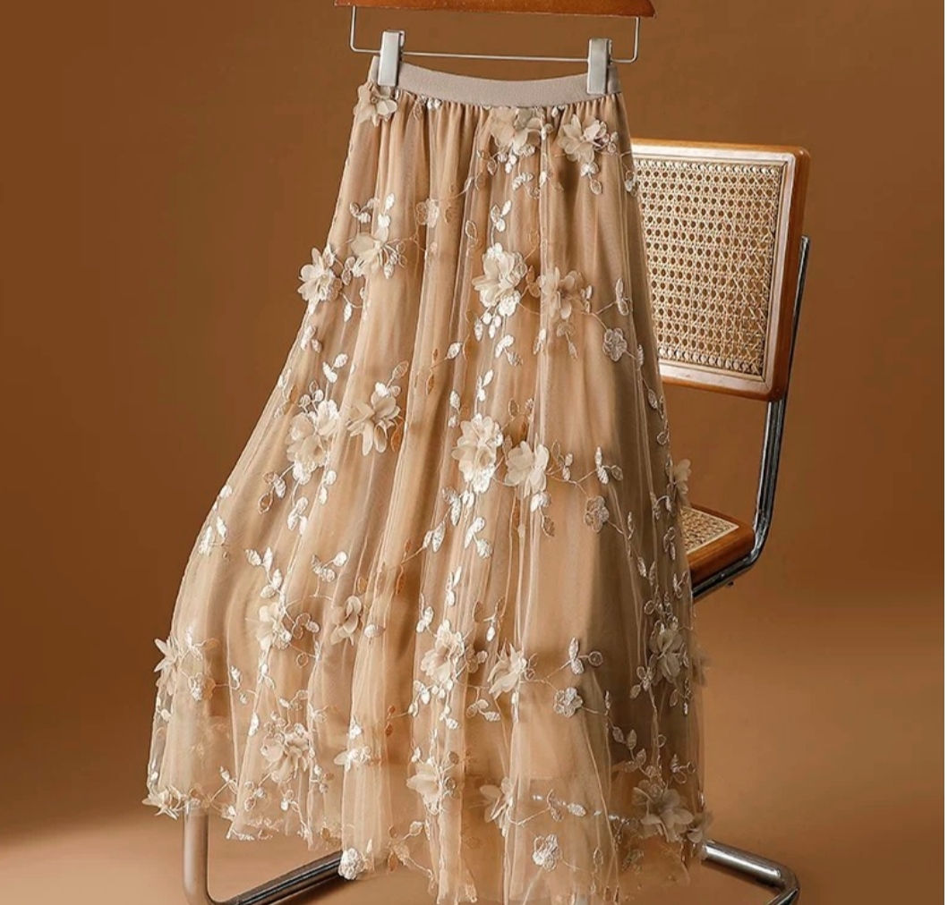 SA EM TULE FLORES 3D . LINDÍSSIMA!!!