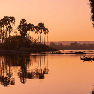Photo-safari-company-zmabezi-river-sunrise-palm-trees