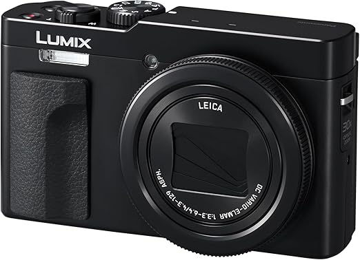 Panasonic Lumix TZ99 compact travel camera with Leica lens, ideal for capturing wildlife and landscapes on an African safari.