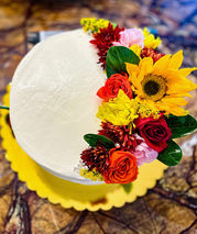 Cake with flowers