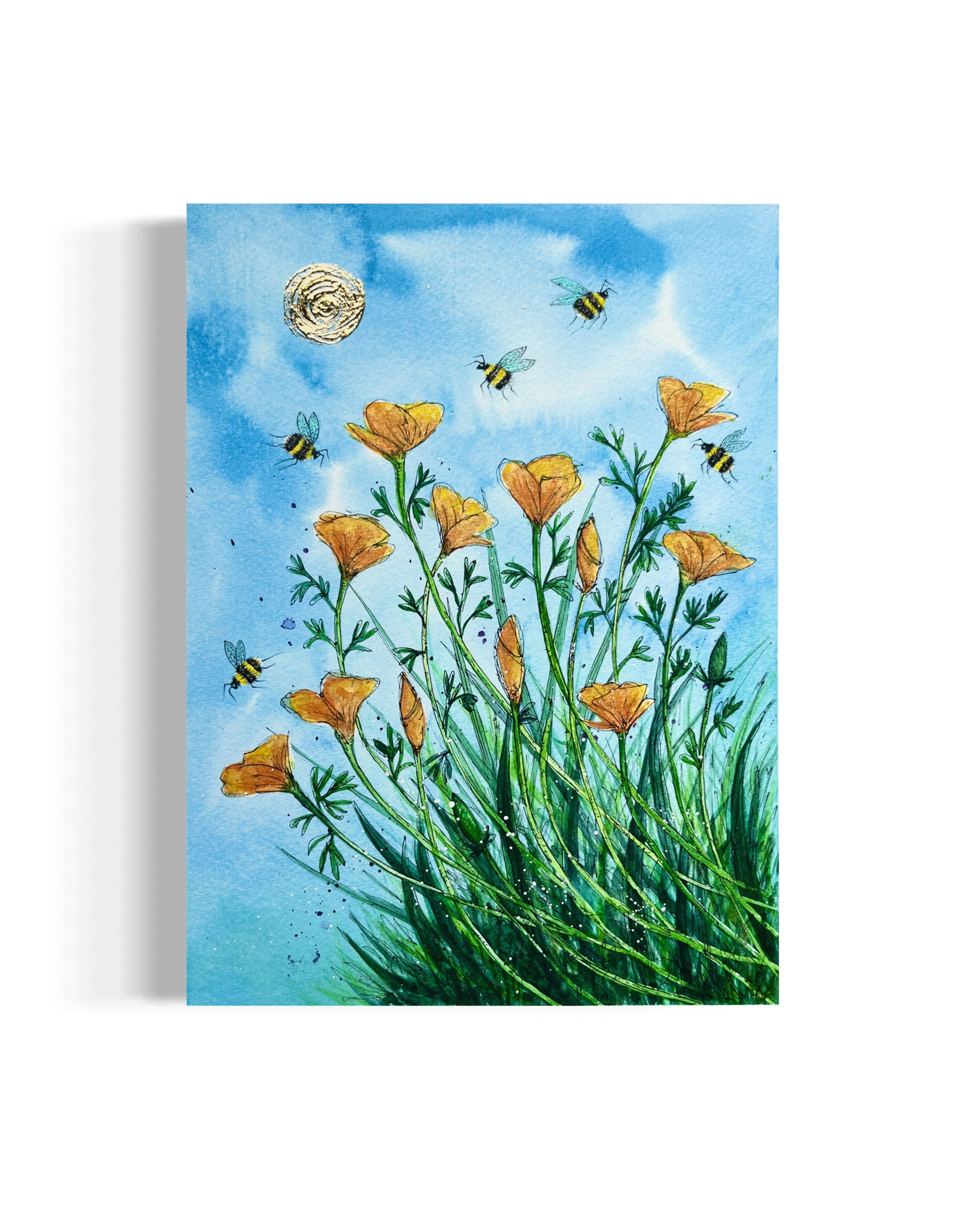 "Bee Orange" Unmounted A5 Print