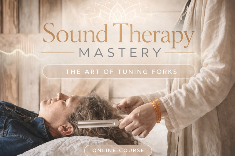 Sound-healing therapy with tuning forks