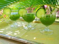 Minty Green Cucumber Juice