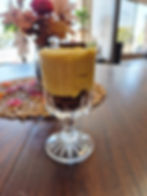 Pumpkin Mousse with Gingersnap cookie dust