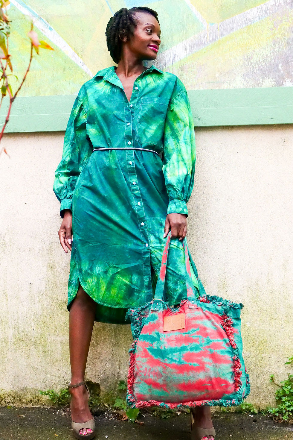 Miniature : Robe Upcyclée - teinture Batik