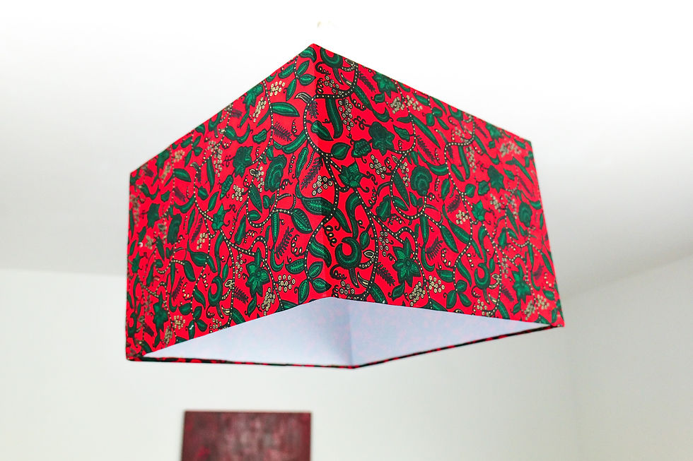 Miniature : Abat-jour cubique en Wax - 40x40 cm