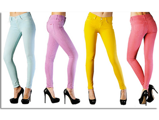 Dicas para usar jeans coloridos