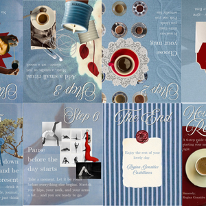6 step Zine (unfolded)