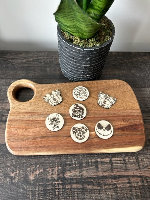 Halloween Disney Inspired Wood Tokens