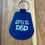 Thumbnail: Oval Bottom Leatherette Keychain