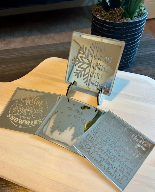 Christmas Square Mirrors