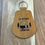 Thumbnail: Oval Bottom Leatherette Keychain