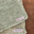 Thumbnail: Hand Knitted Linen Cloth - Green