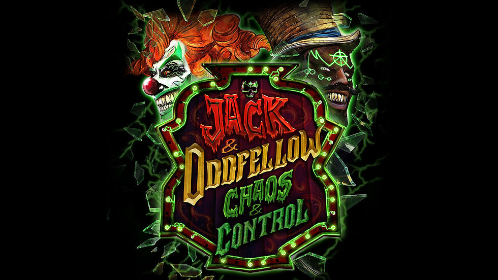 Jack the Clown e Dr. Oddfellow no Halloween Horror Nights 35 da Universal Orlando