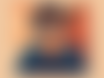 A digital illustration of a confused person sitting at a computer. The reflection in their glasses shows slot cars on a racetrack. The artwork is modern and flat in style, with warm background tones and stylized shading.