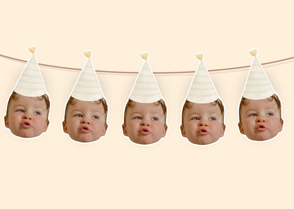 Custom Watercolour Hat Bunting