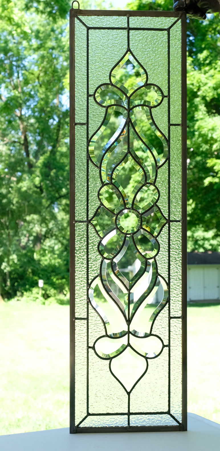 Thumbnail: Clear Beveled Glass Window Panel 10"x36"