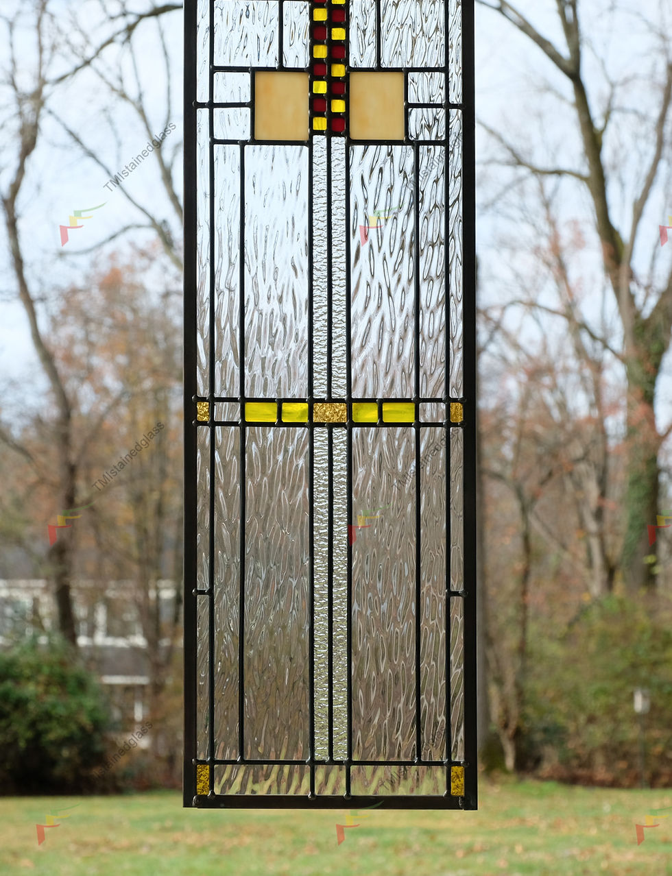Thumbnail: stained glass window panel 10" x 36"