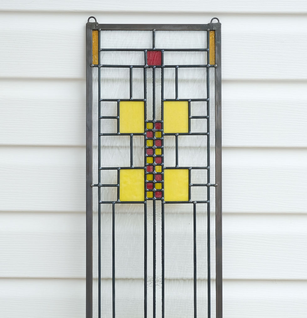 Thumbnail: stained glass window panel 10" x 36"