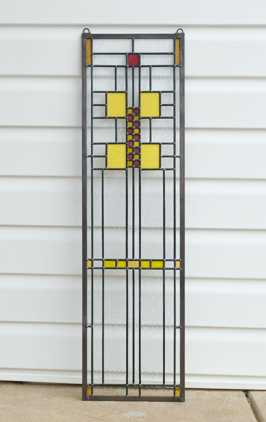 stained glass window panel 10" x 36"