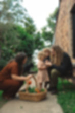 Sarah, Richard, Phoenix & Esme at home 