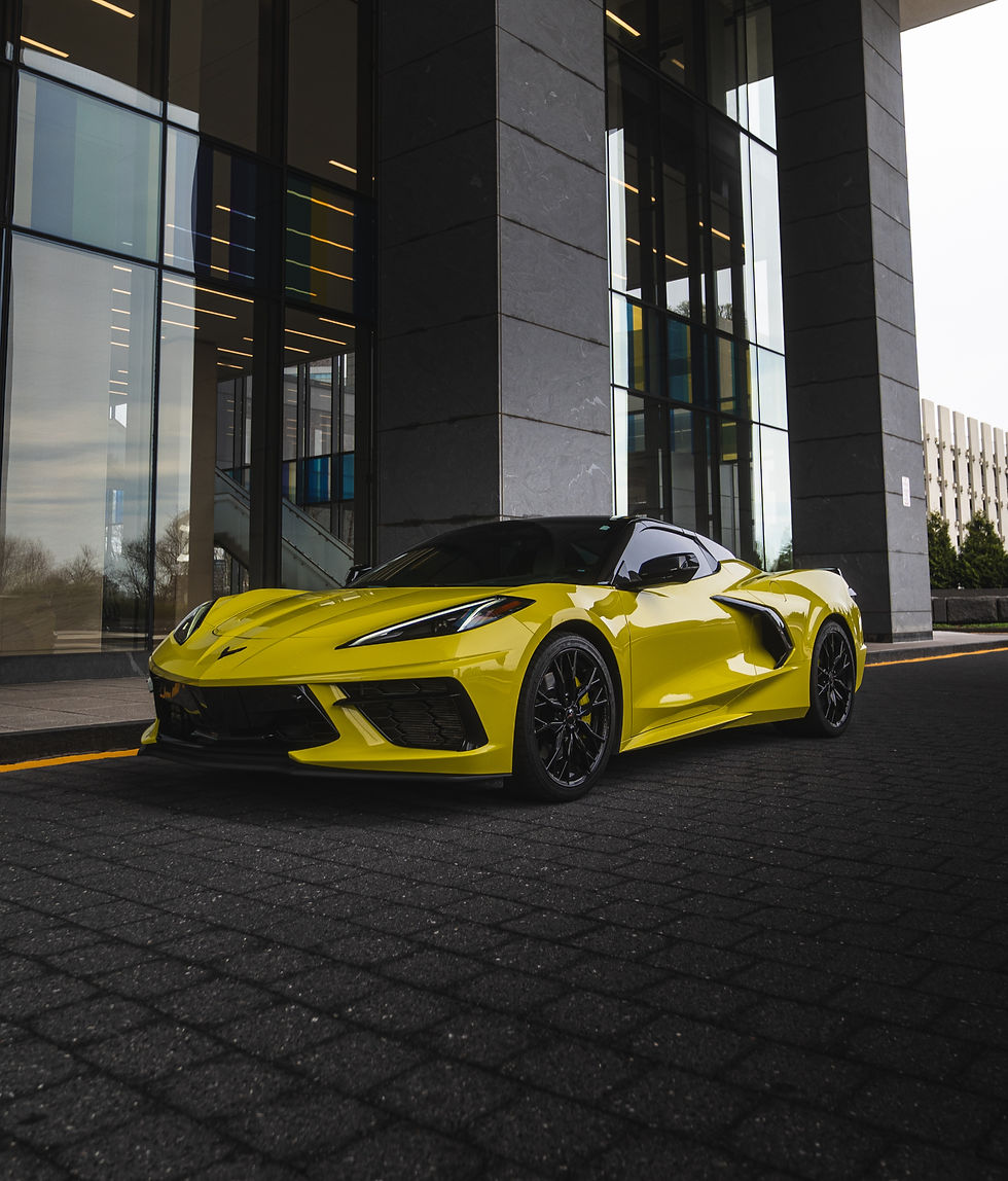 Yellow Corvette C8 Convertible