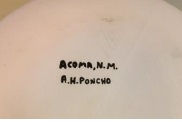 Thumbnail: Acoma Pueblo Geometric Low-Lying Vessel signed by Aggie Henderson Poncho