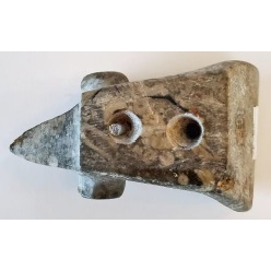 Thumbnail: Possible Pipe: Carved Stone in Shape of Bird