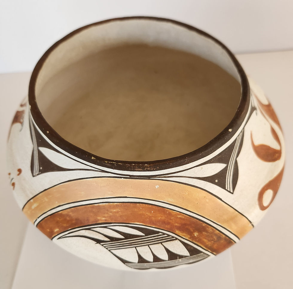 Thumbnail: Acoma Pueblo Vessel: Polychrome depicting the Acoma Bird, signed by Rose Chino