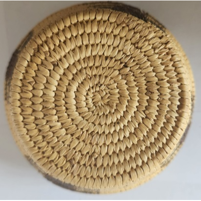 Thumbnail: Gorgeous Jar Basket with Lid of Unknown Origin