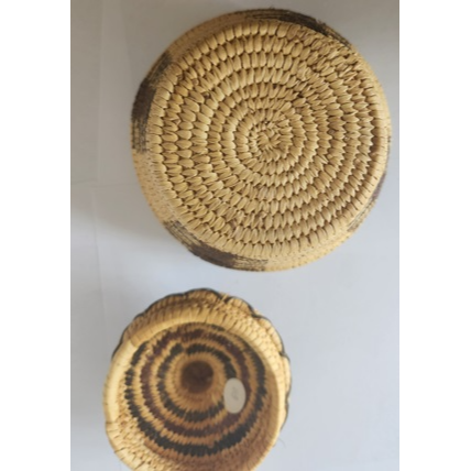 Thumbnail: Gorgeous Jar Basket with Lid of Unknown Origin