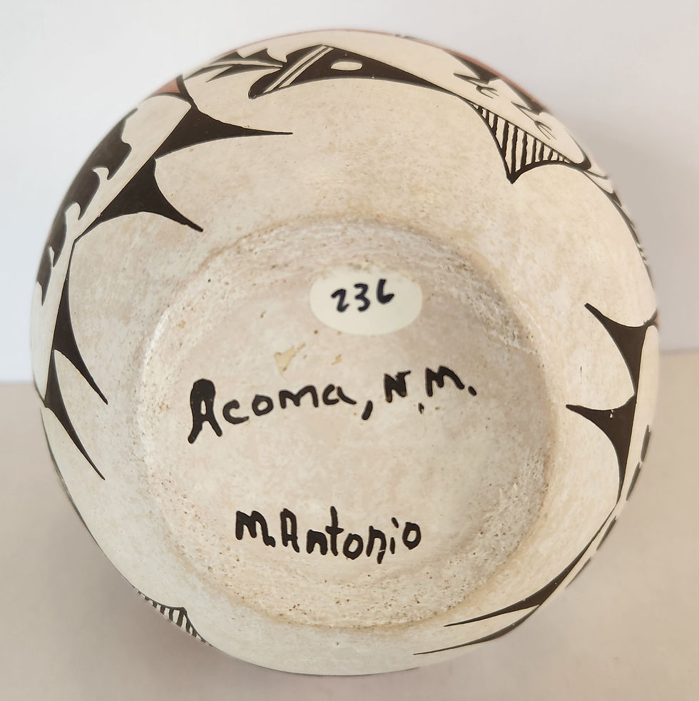 Thumbnail: Acoma Pueblo Polychrome Vessel signed by M. Antonio
