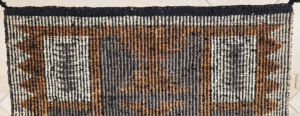 Thumbnail: Rug: Double-Sided Saddle Blanket with Raised Outline