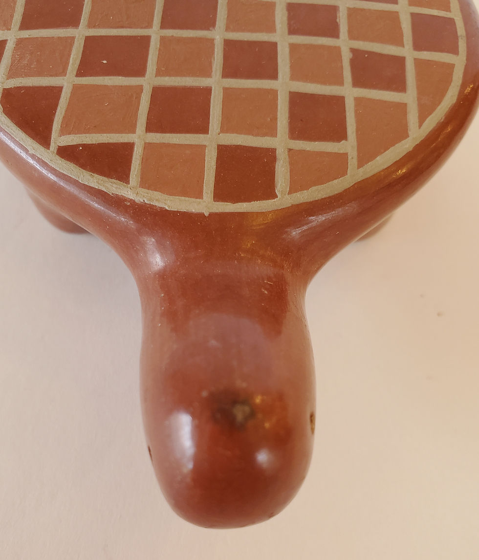 Thumbnail: Santa Clara Redware Turtle signed by Flora Naranjo
