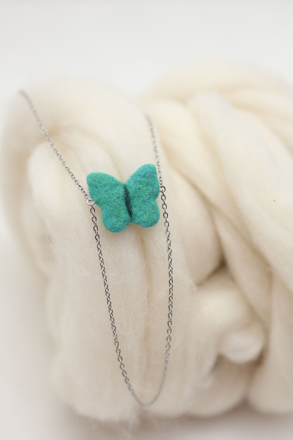 Thumbnail: Turquoise Butterfly Necklace