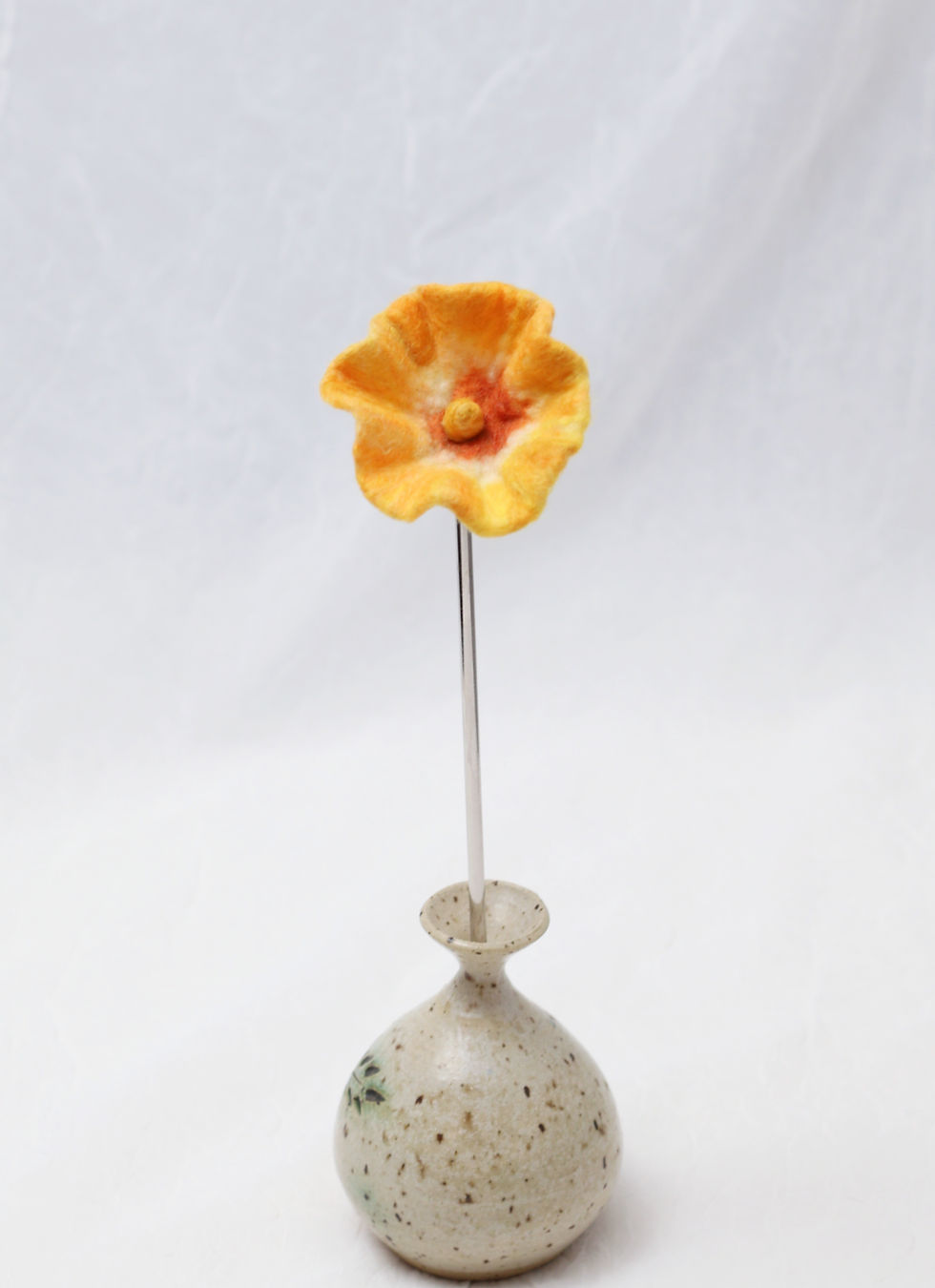 Miniature : Bâton à cheveux fleur jaune