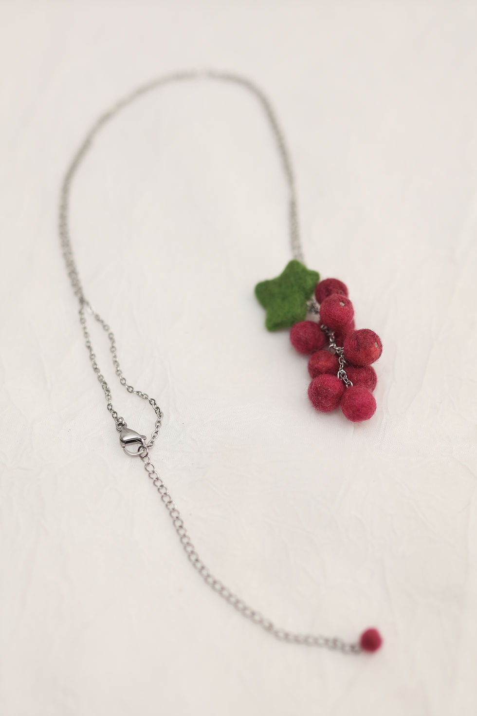 Thumbnail: Raspberry Berry Cluster — Long Necklace