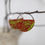 Thumbnail: Red & Green Felt Hoop Earrings – One of a Kind /BHRG