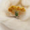 Thumbnail: Hair Clip — Large Yellow Felted Flower