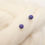 Thumbnail: Blue Felt Stud Earrings