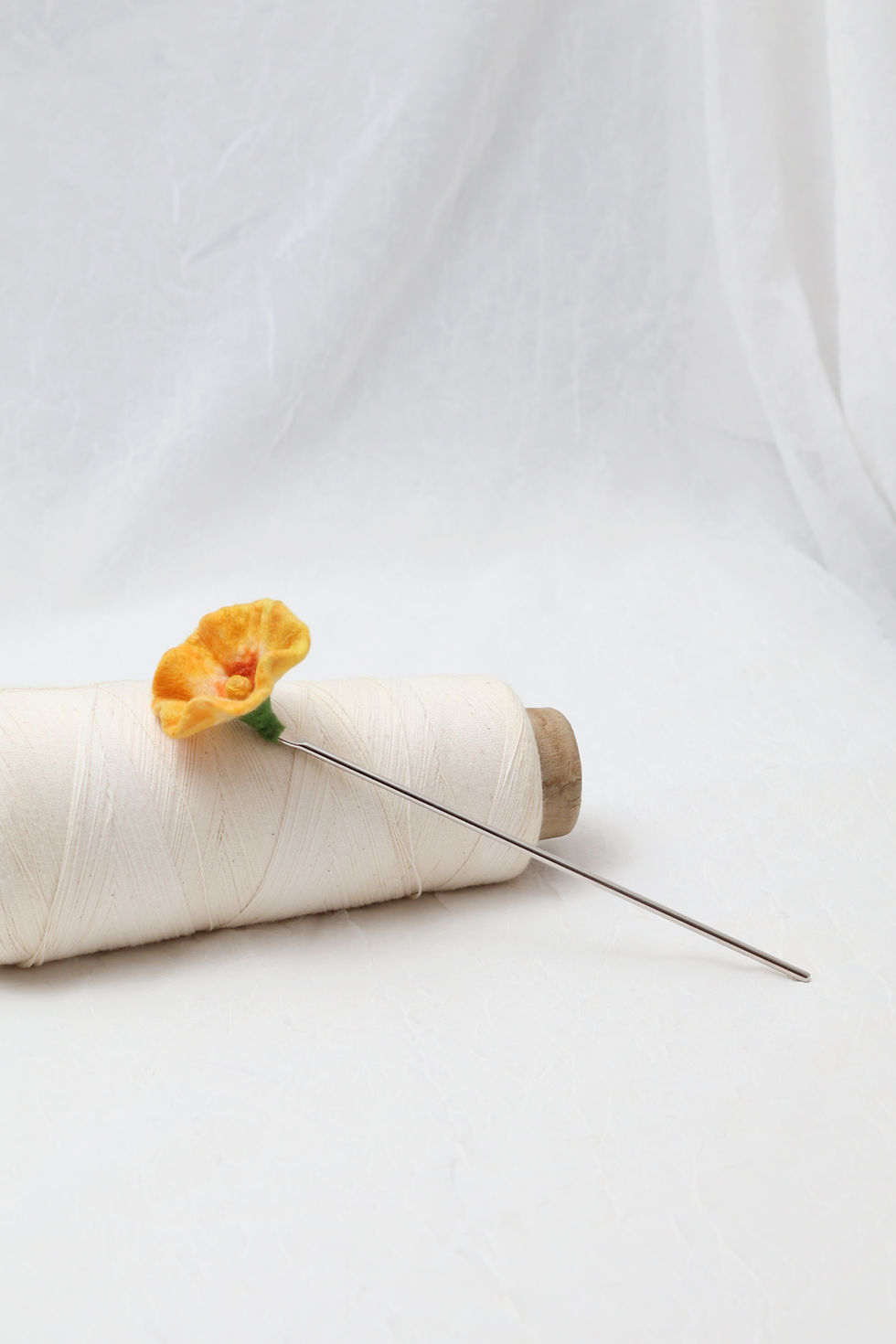 Thumbnail: Yellow Flower Hair Stick